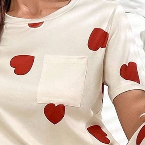 Pocketed Round Neck Top and Drawstring Pants Lounge Set - Picture 3 of 6